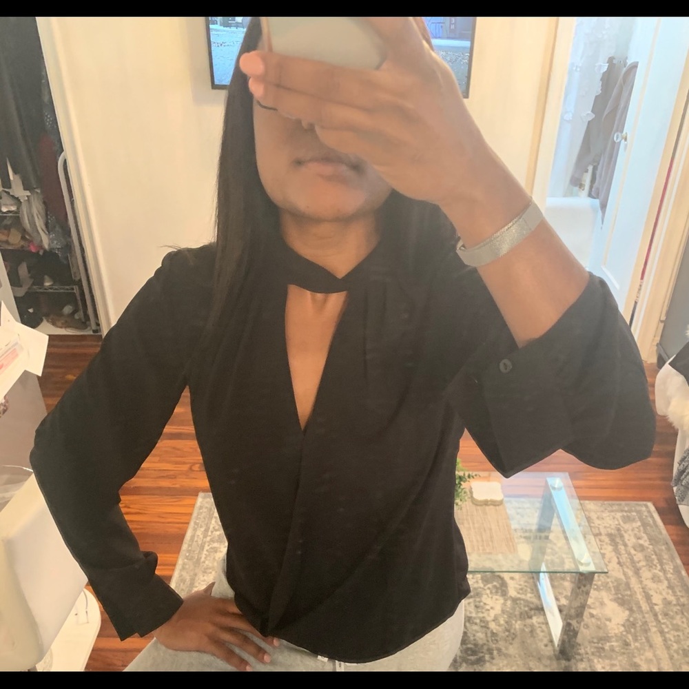 Black Turtle Neck Blouse